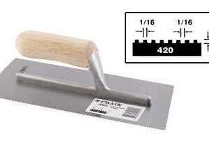 Llana dentada C/M 1/16 x 1/16 x 1/16
